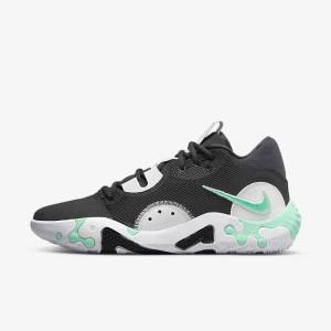 Nike PG 6 Basketbalschoenen Heren Zwart Wit Mintgroen | NK015ENS