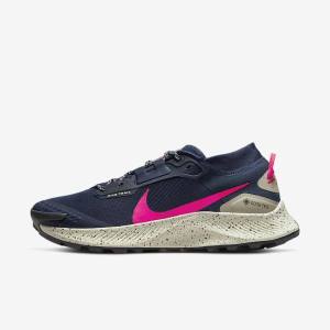 Nike Pegasus Trail 3 GORE-TEX Waterdichte Trail Hardloopschoenen Heren Obsidian Olijfgroen Rood | NK208YAD