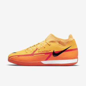 Nike Phantom GT2 Academy Dynamic Fit IC Indoor Court Voetbalschoenen Heren Oranje Lichtrood Zwart | NK690UXH