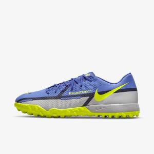 Nike Phantom GT2 Academy TF Turf Voetbalschoenen Heren Blauw Grijs | NK596FCP