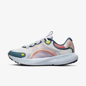 Nike React Escape Run Weg Hardloopschoenen Dames Wit Blauw Zwart Roze | NK037NJC