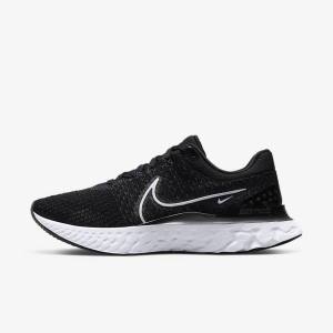 Nike React Infinity Run Flyknit 3 Weg Hardloopschoenen Heren Zwart Wit | NK693LCY