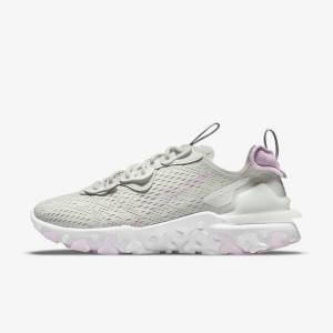 Nike React Vision Sneakers Dames Lichtbeige Wit Roze | NK280IAF