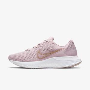 Nike Renew Run 2 Weg Hardloopschoenen Dames Lichtpaars Wit Metal Rood Bruin | NK862MRZ