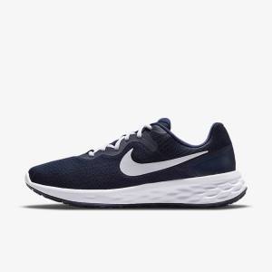 Nike Revolution 6 Next Nature Weg Hardloopschoenen Heren Donkerblauw Obsidian Wit | NK904JHP