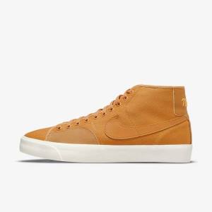 Nike SB BLZR Court Mid Premium Skateschoenen Heren Geel | NK174SFZ