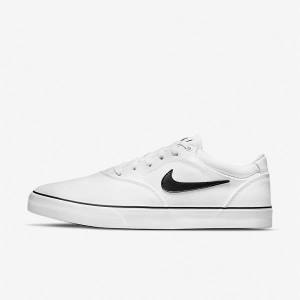 Nike SB Chron 2 Canvas Skateschoenen Dames Wit Zwart | NK806YQI