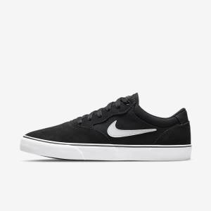 Nike SB Chron 2 Skateschoenen Dames Zwart Wit | NK031YHL