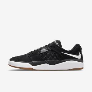 Nike SB Ishod Wair Skateschoenen Heren Zwart Donkergrijs Wit | NK742FRD