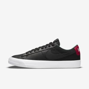 Nike SB Zoom Blazer Low Pro GT Premium Sneakers Heren Zwart Rood Zwart | NK864RND