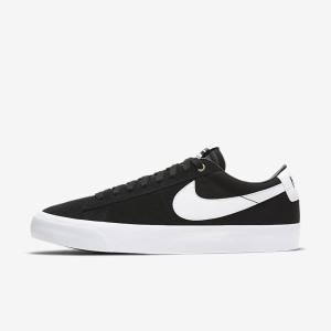 Nike SB Zoom Blazer Low Pro GT Sneakers Heren Zwart Lichtbruin Wit | NK845BRY