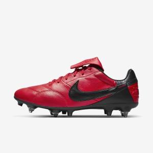 Nike The Premier 3 SG-PRO Anti-Clog Traction Soft-Ground Voetbalschoenen Heren Rood Zwart | NK749EHR