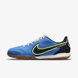 Nike Tiempo Legend 9 Academy IC Indoor-Court Voetbalschoenen Heren Lichtblauw Lichtgroen Bruin Zwart | NK879LTN