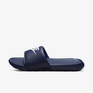 Nike Victori One Badslippers Heren Donkerblauw Donkerblauw Wit | NK526XDQ