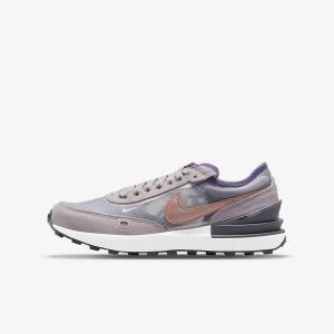 Nike Waffle One Older Sneakers Kinderen Wit Grijs Metal Rood Bruin | NK015WJC