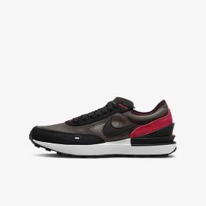 Nike Waffle One Older Sneakers Kinderen Blauw Grijs Rood Zwart | NK079SYR