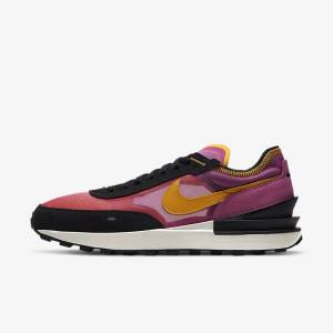 Nike Waffle One Sneakers Heren Fuchsie Zwart Goud | NK764VEC