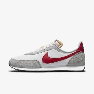 Nike Waffle Trainer 2 Sneakers Heren Wit Lichtgrijs Koningsblauw Rood | NK140AHS