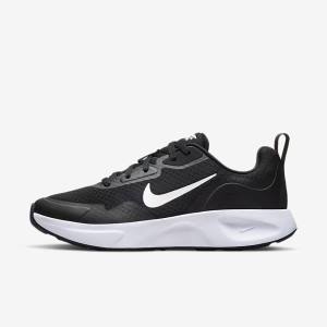 Nike Wearallday Sneakers Dames Zwart Wit | NK932XMW