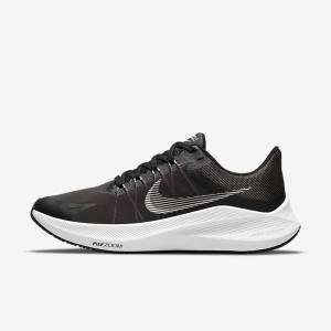 Nike Winflo 8 Weg Hardloopschoenen Dames Zwart Donkergrijs Lichtgrijs Wit | NK296CQR