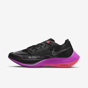 Nike ZoomX Vaporfly Next% 2 Weg Race Hardloopschoenen Heren Zwart Paars Grijs Rood | NK297IRY